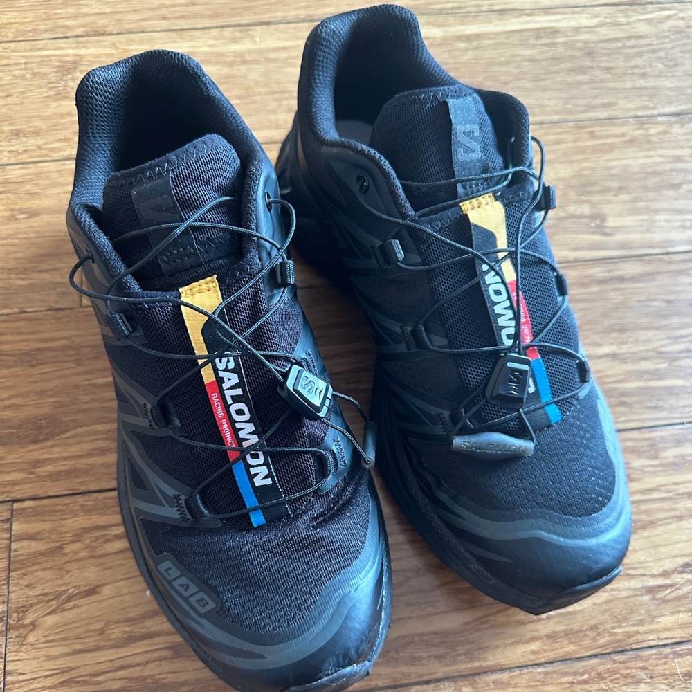 Salomon XT-6 'TRIPLE BLACK' Women’s 7 Men’s 6 Sneakers